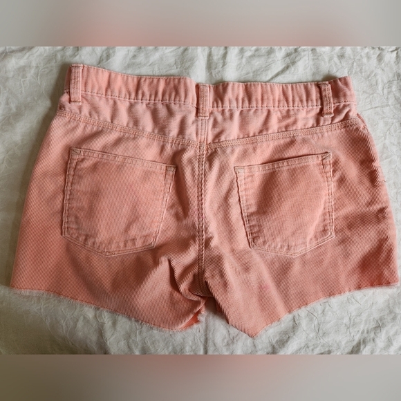 pink corduroy cutoff shorts - Picture 7 of 11